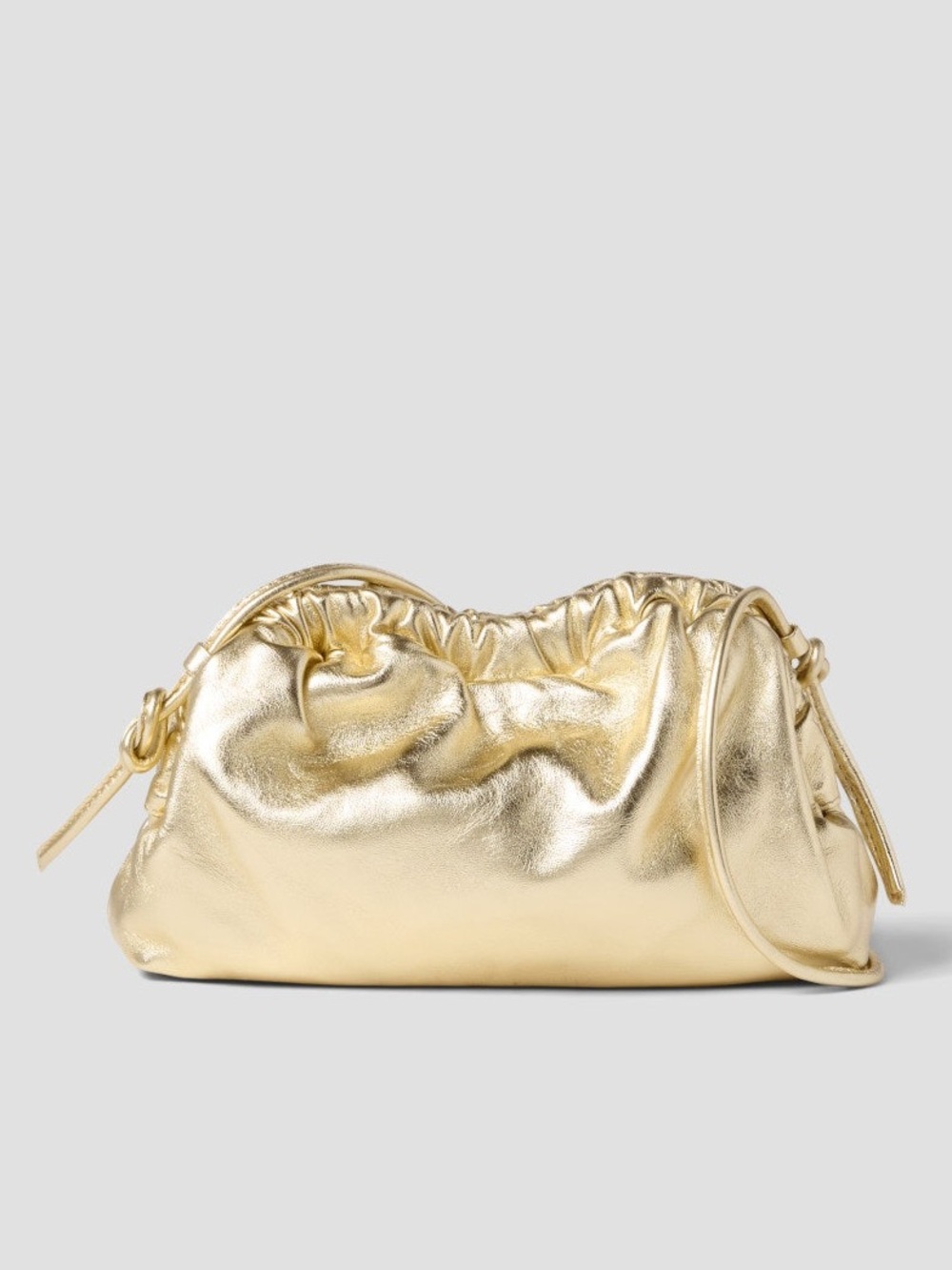 Mansur Gavriel Gold Mini Cloud Clutch or crossbody.
